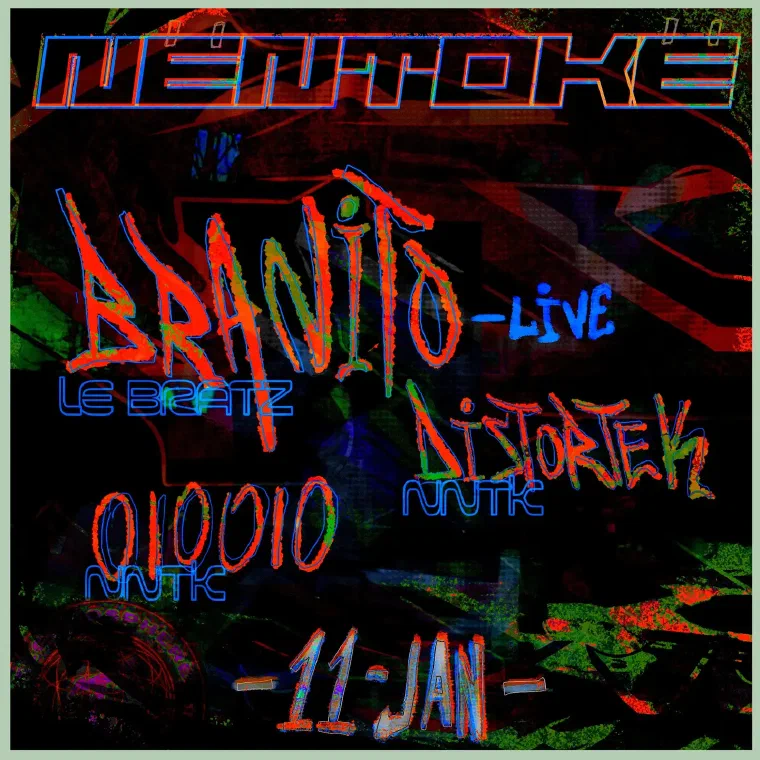 Flyer for Nentoke RECORDINGS KLUB NIGHT at Technosphere